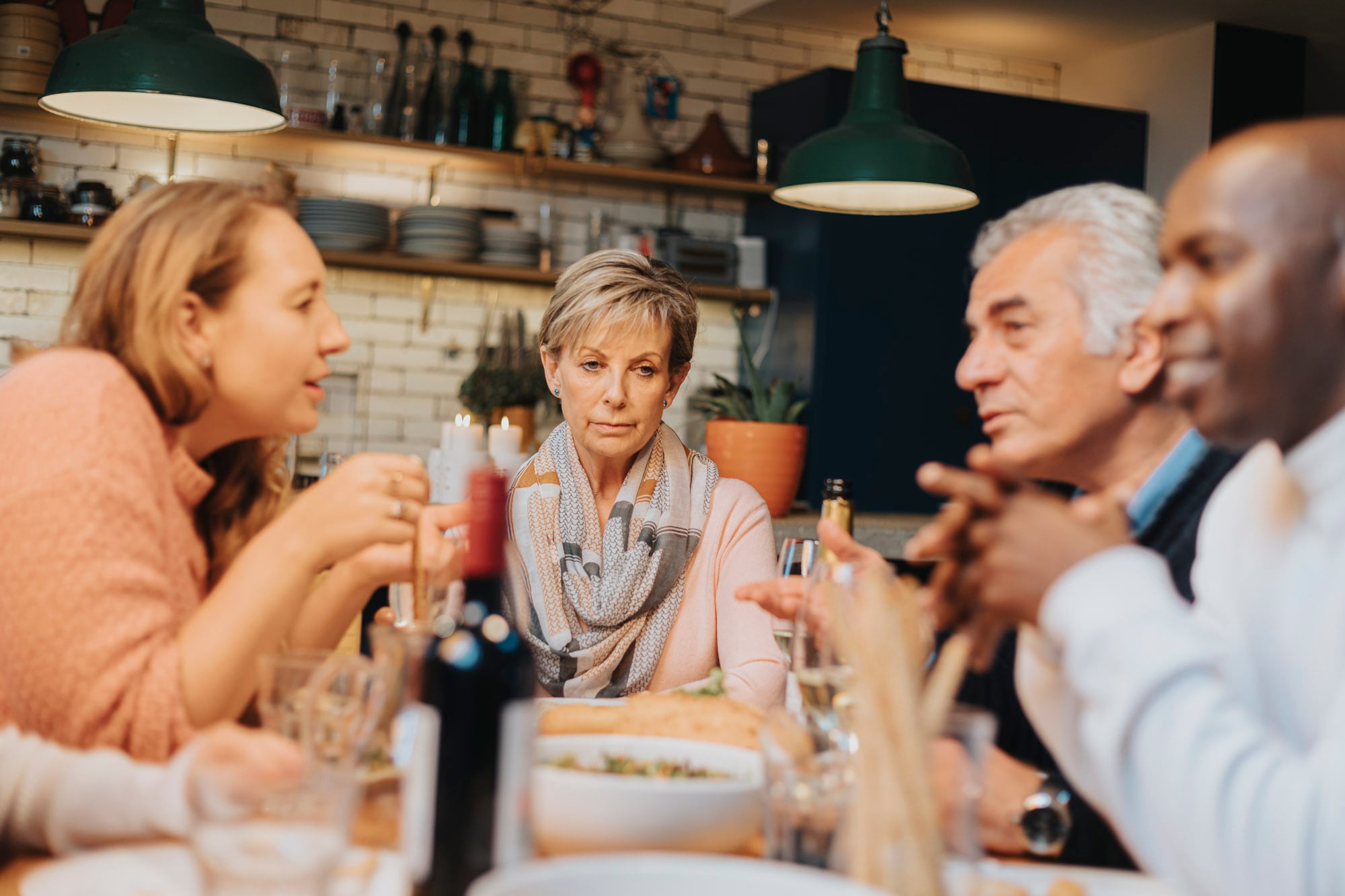 Hidden Hearing brand photography — domestic kitchen lifestyle